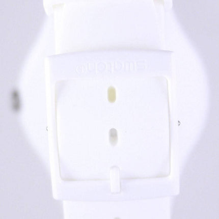 Swatch Originals White Lacquered Swiss Quartz SUOW100 Unisex Watch
