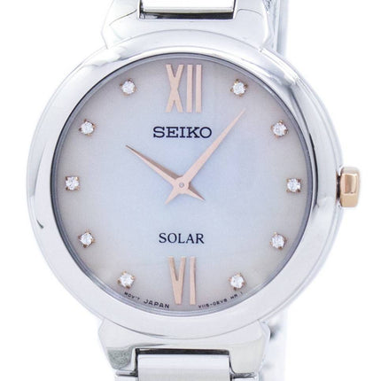 Seiko Solar Diamond Accent SUP381 SUP381P1 SUP381P Women's Watch