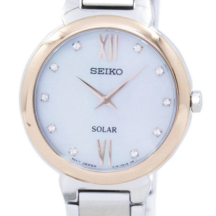 Seiko Classic Solar Diamond Accent SUP382 SUP382P1 SUP382P Women's Watch