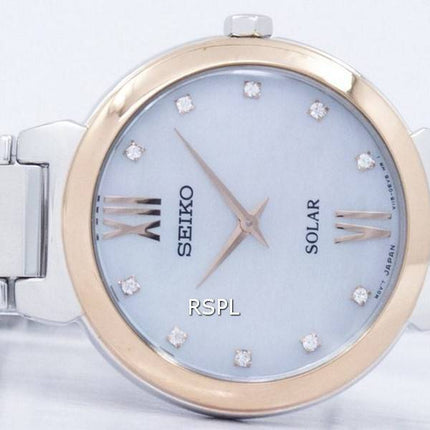 Seiko Classic Solar Diamond Accent SUP382 SUP382P1 SUP382P Women's Watch