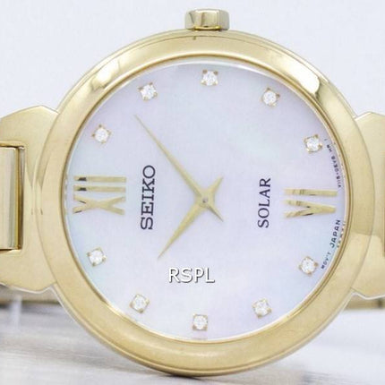 Seiko Solar Diamond Accent SUP384 SUP384P1 SUP384P Women's Watch