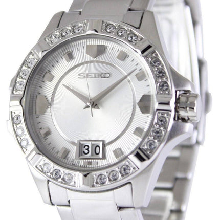 Seiko Quartz Crystals White Dial SUR809P1 SUR809P Women's Watch