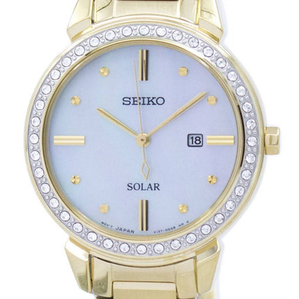Seiko Solar Diamond Accent SUT330 SUT330P1 SUT330P Women's Watch