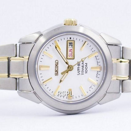 Seiko Sapphire Titanium Quartz 100M SXA115 SXA115P1 SXA115P Womens Watch