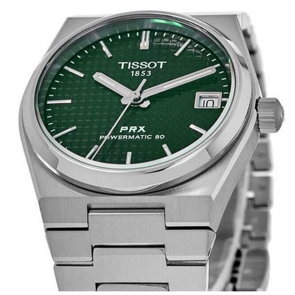 Tissot PRX T-Classic Powermatic 80 Green Dial Automatic T137.207.11.091.00 100M Unisex Watch