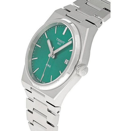 Tissot PRX T-Classic Stainless Steel Green Dial Quartz T137.210.11.081.00 100M Unisex Watch