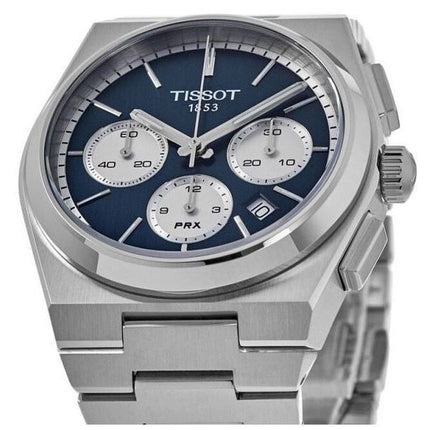 Tissot PRX T-Classic Chronograph Blue Dial Automatic T137.427.11.041.00 100M Mens Watch