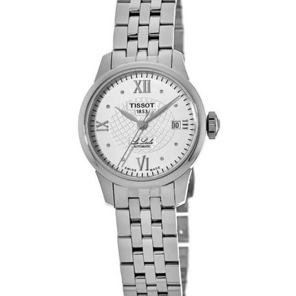 Tissot T-Classic Le Locle Diamond Accents Silver Dial Automatic T41.1.183.16 T41118316 Women's Watch