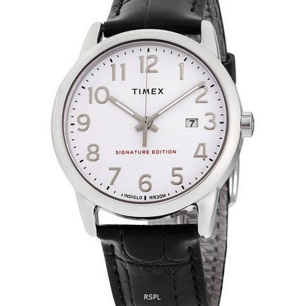 Timex Easy Reader Signature Edition Leather Strap Quartz TW2R64900 Mens Watch