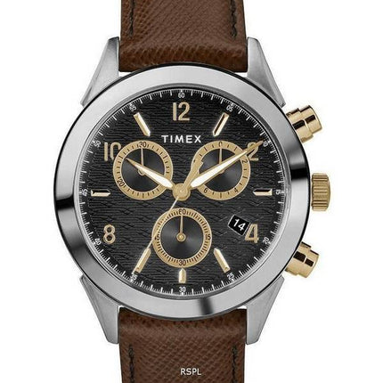 Timex Torrington Chronograph Leather Strap Quartz TW2R90800 Mens Watch