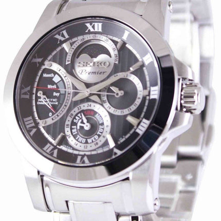 Refurbished Seiko Premier Kinetic Direct Drive Moon Phase SRX013 SRX013P1 SRX013P 100M Mens Watch