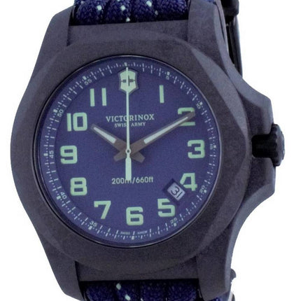 Victorinox I.N.O.X. Carbon Blue Textile Divers Blue Dial Quartz 241860 200M Mens Watch