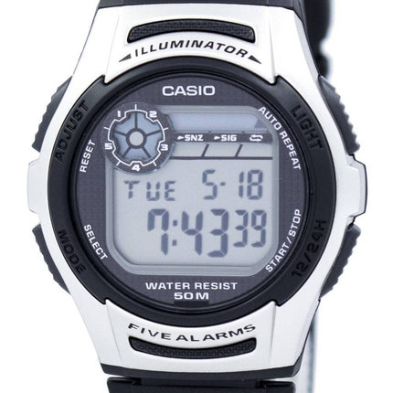 Casio Youth Illuminator Dual Time Digital W-213-1AV W213-1AV Men's Watch