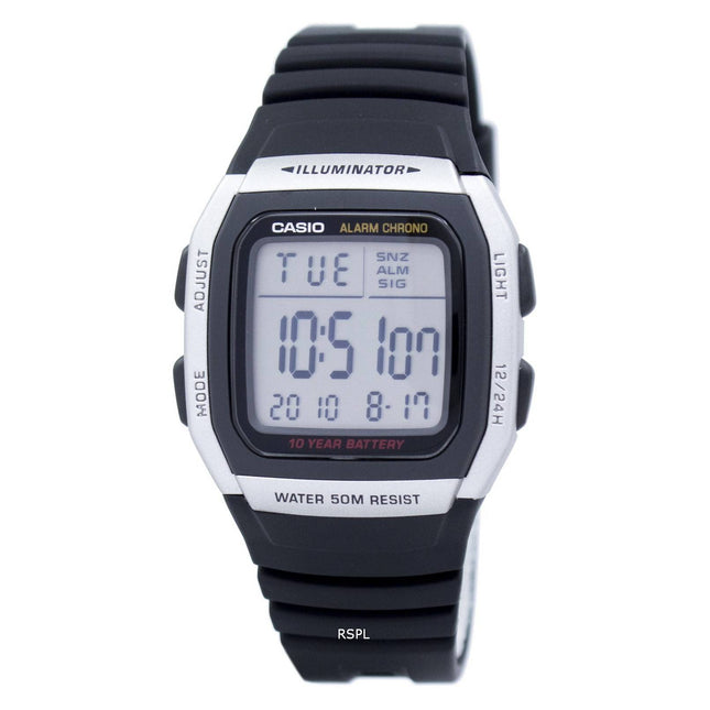 Casio Youth Digital Alarm Chrono Illuminator W-96H-1AVDF W-96H-1AV Mens Watch