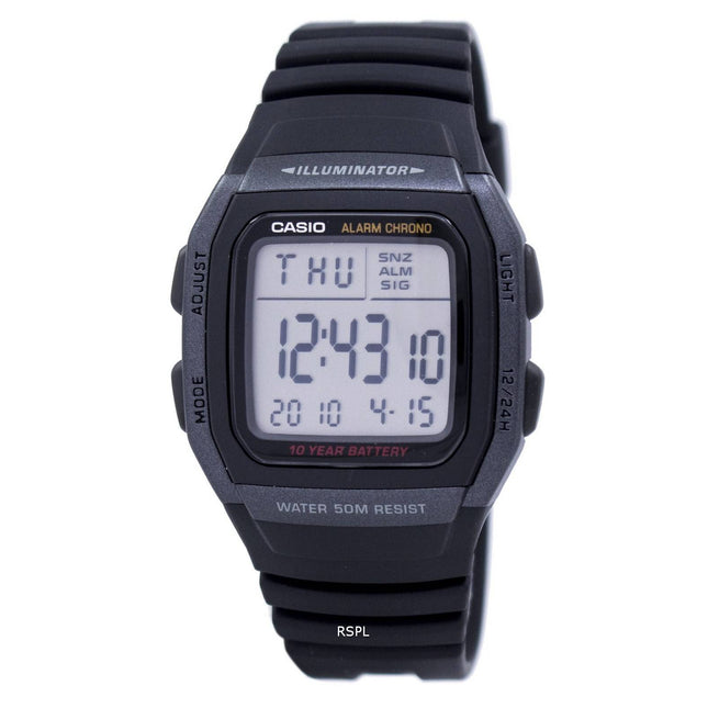 Casio Youth Digital Illuminator W-96H-1BVDF W-96H-1BV Mens Watch