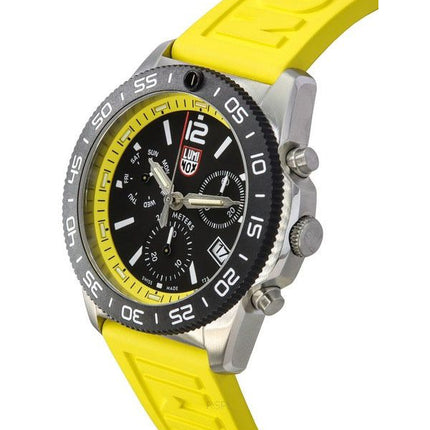 Luminox Pacific Diver Chronograph Yellow Rubber Strap Black Dial Quartz Diver's XS.3145 200M Men's Watch