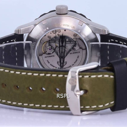 Zeppelin Eurofighter Leather Strap Beige Dial Automatic Divers 7268-5 72685 200M Mens Watch