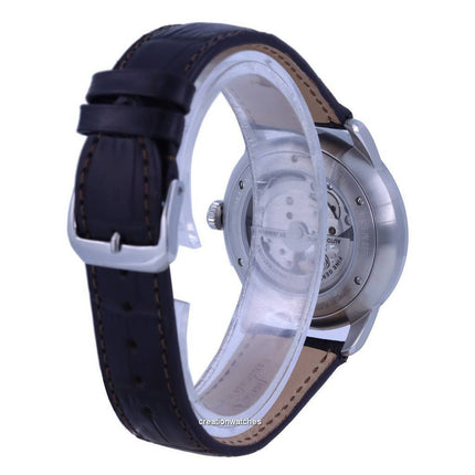 Zeppelin Flatline Open Heart Cream Dial Leather Strap Automatic 7364-5 73645 Men's Watch
