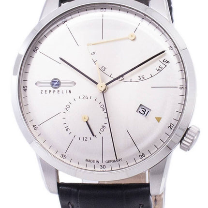 Zeppelin Series Flatline Power Reserve Germany Made 7366-4 73664 Men's Watch