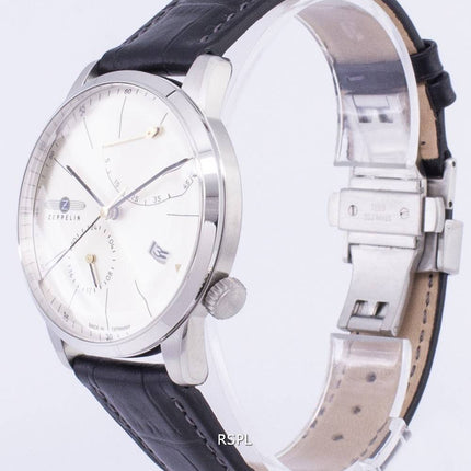 Zeppelin Series Flatline Power Reserve Germany Made 7366-4 73664 Men's Watch
