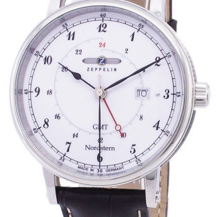 Zeppelin Series Nordstern GMT Germany Made 7546-1 75461 Men's Watch